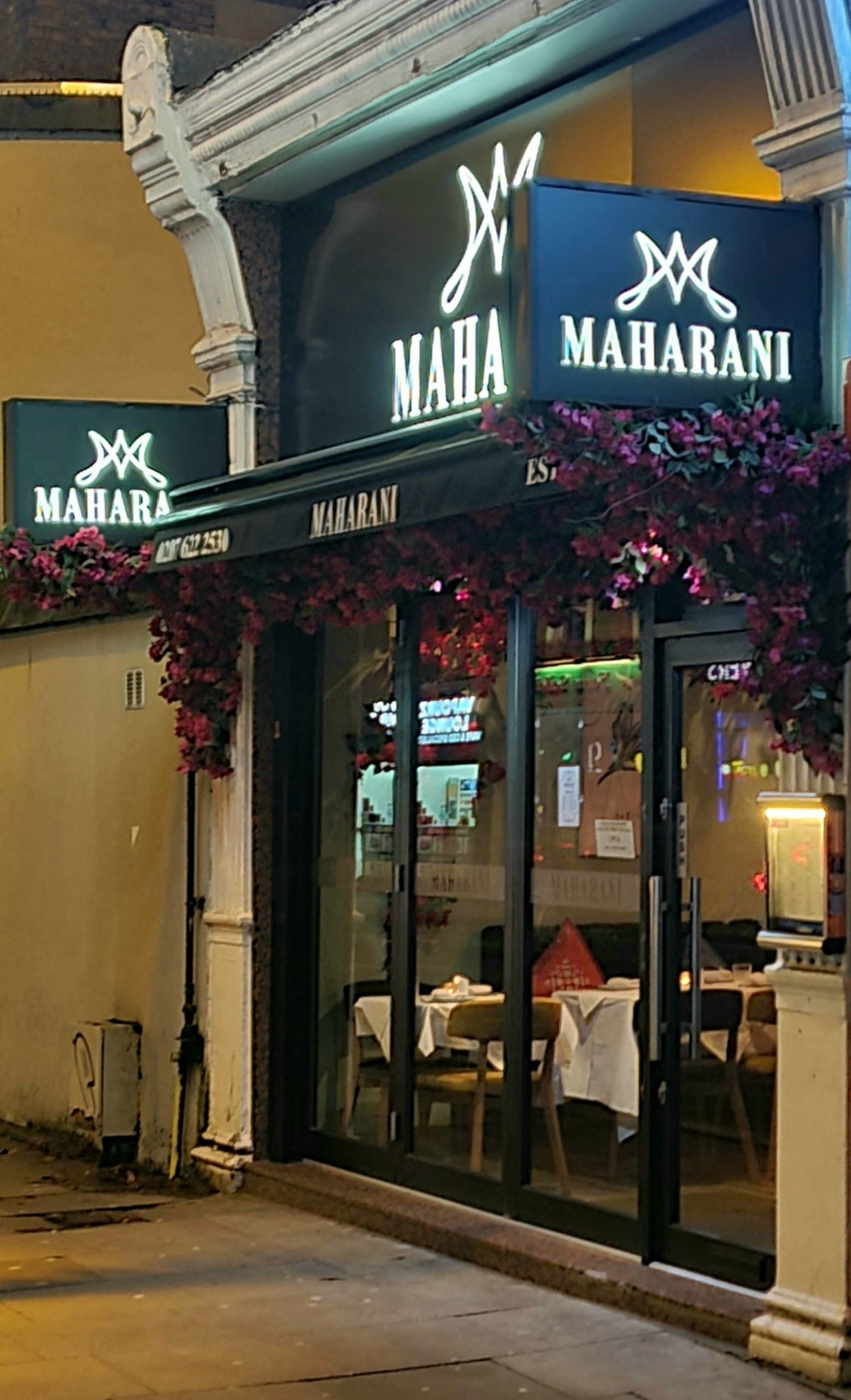 Historic Maharani restaurant frontage